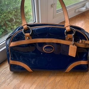 Coach blue purse
